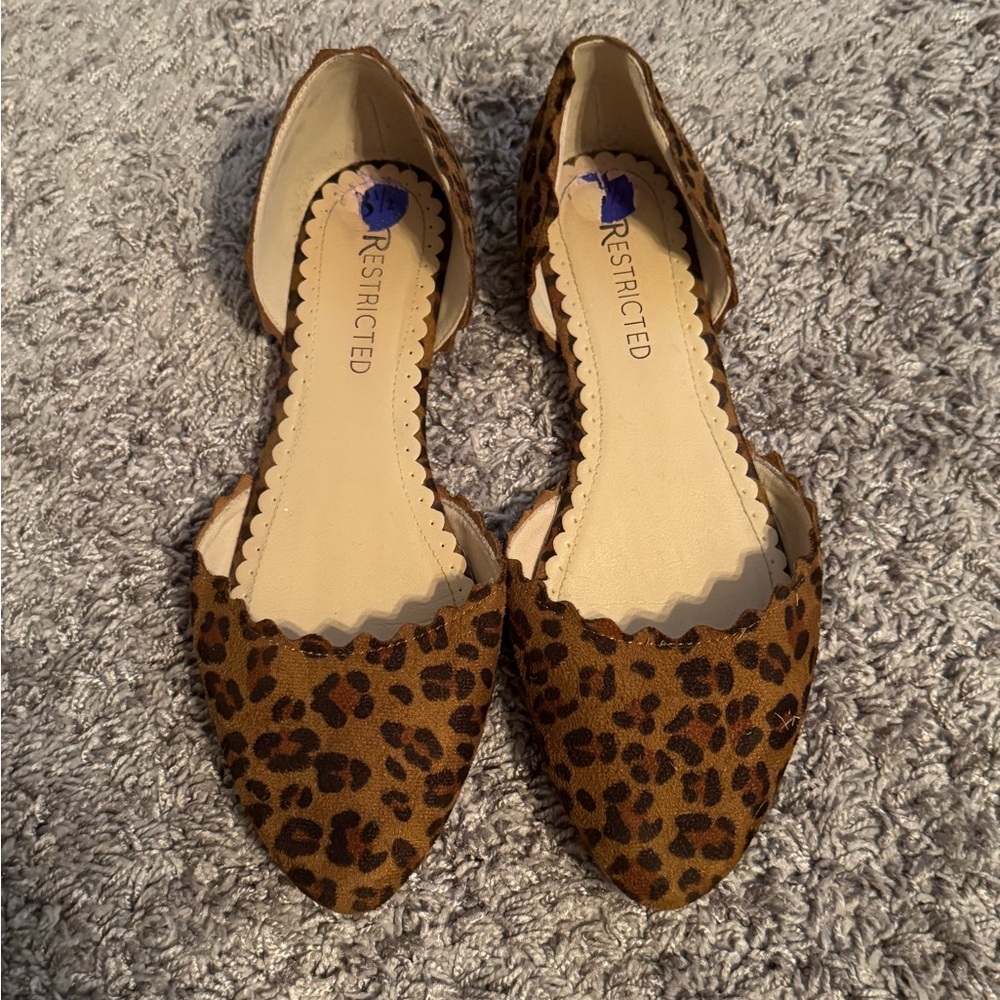 Restricted Leopard Print Flats